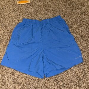 Men’s Columbia PFG Shorts Royal Blue Adult Small